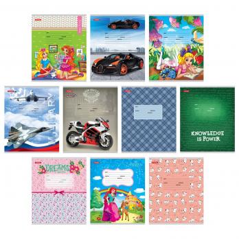 Тетрадь  12л. ЦВ.ОБЛОЖ.  клетка  /20