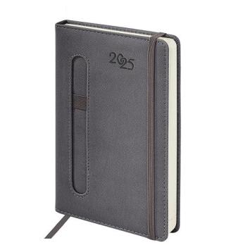 Ежедневник   Датиров. 2025 !!!  Кож.  А-5  Держатель для ручки