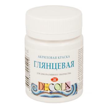 Краски  акриловые  белая  50мл.  Декола глянцевая