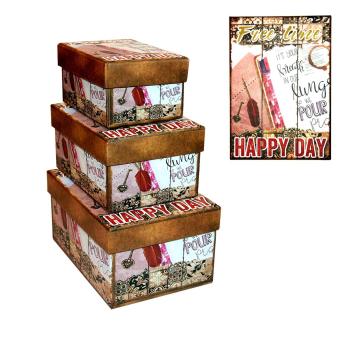 Коробка    подарочная  3 в 1   12*16 см