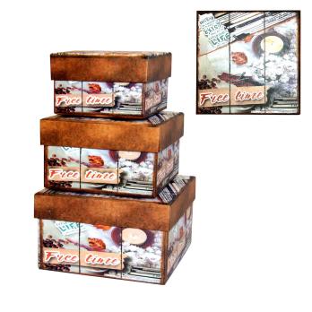 Коробка    подарочная  3 в 1   13*14 см