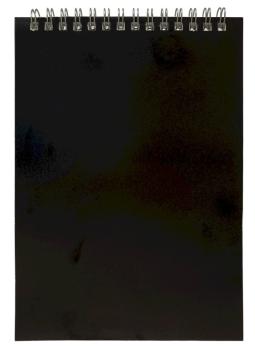 Блокнот  58,00  ПЛАСТИК  А5 спираль  чёрный  3198