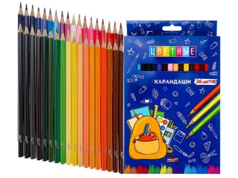 Карандаши  цв.  BASIR  36 цв.  уп.6