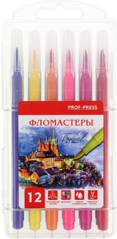 Фломастеры    КИСТИ  TRAVEL  12цв.  /12   8514