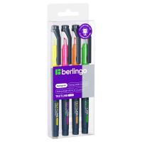 Маркер  /набор  4цв./  выделители  BERLINGO  4020
