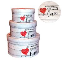 Коробка    подарочная  3 в 1   21*21 см   Круг