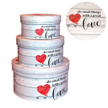 Коробка    подарочная  3 в 1   21*21 см   Круг